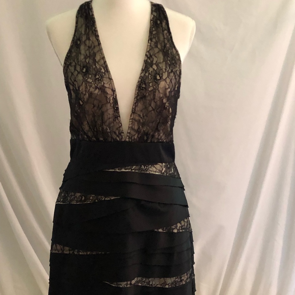 Bebe deep V neck cocktail/club/formal dress Lacey